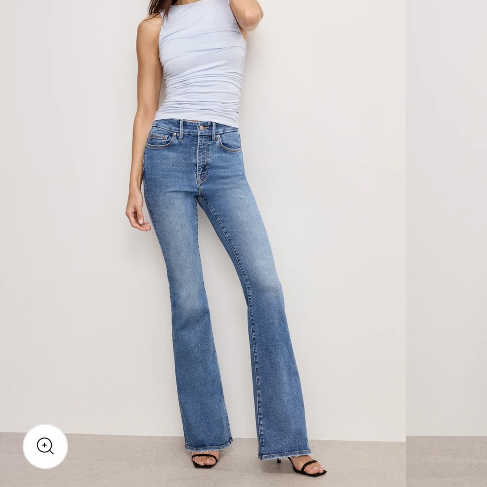 Good American ALWAYS FITS GOOD LEGS FLARE JEANS | INDIGO316 / 6-12